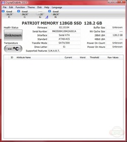 diskinfo SSD drive
